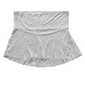 Brandy Melville Stretch White Flowy Mini Skirt Womens Size Small